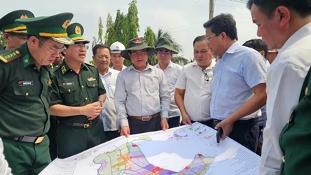 Enhancing management, traffic channeling, and goods inspection at Moc Bai international border gate